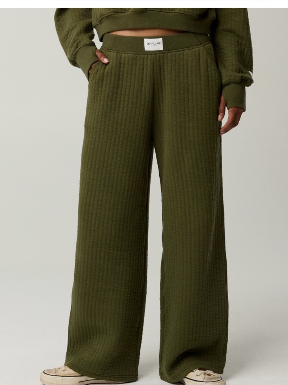 NWT OFFLINE by Aerie Coffee Run Trouser